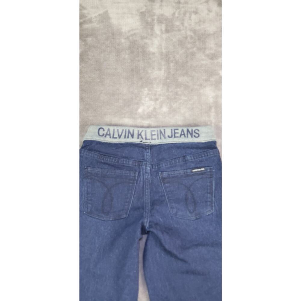 Calvin Klein Jeans Jegging Sz 5 For Kids Blue With Elastic Waist stretch C8 - Picture 8 of 9